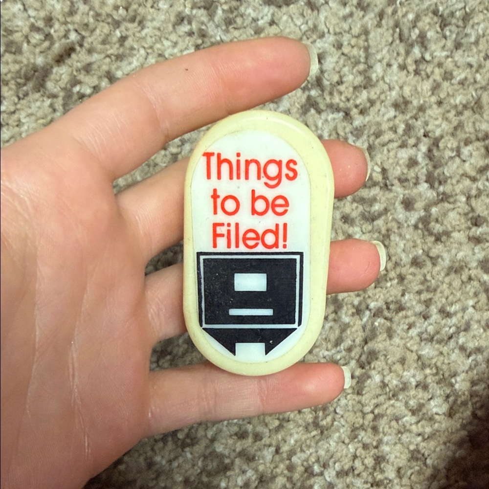 Vintage Office Paper Clip Fridge Magnet
